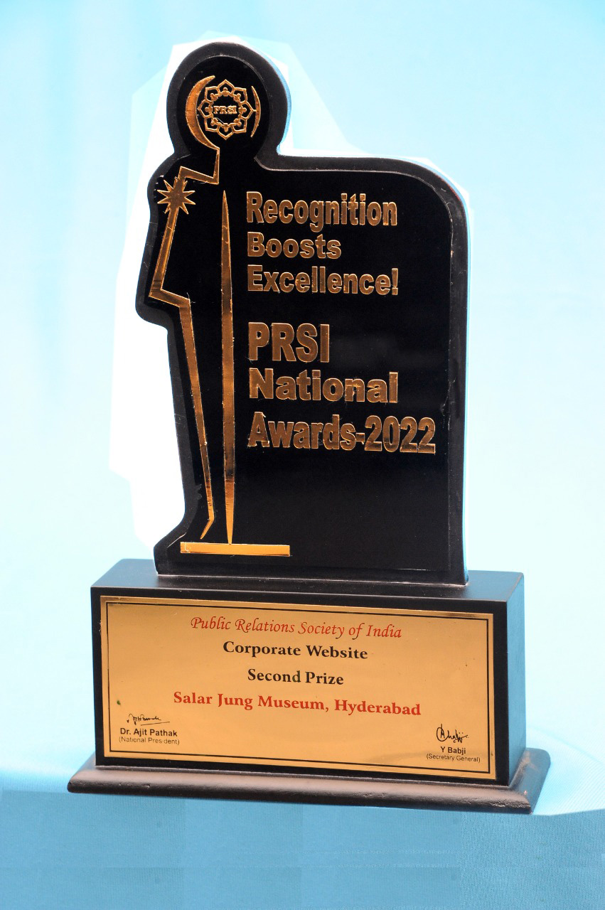 Second Best National Award for Salarjung Museum Website 